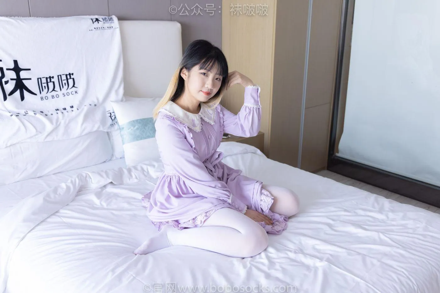 [BoBoSocks袜啵啵]NO.079 砂糖-皮鞋、厚白丝（花絮版） [140P]插图2